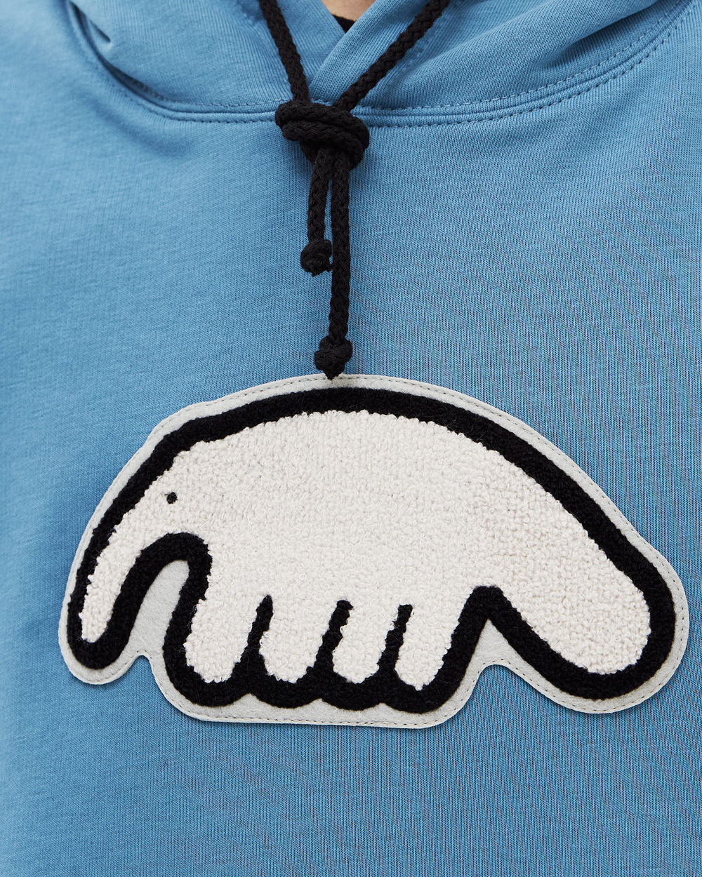 Худи ANTEATER Hoodie-Blue-White-Logo