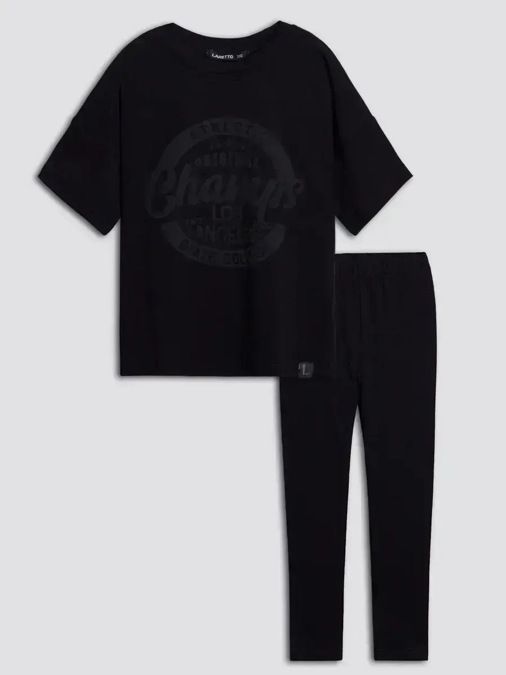 Костюм для девочки летний с леггинсами