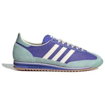 Adidas originals SL 72 Бежевые кроссовки без каблука- кобальтовый костюм/Молочный белый/Туманный зеленый костюм