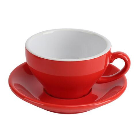 Чайная пара 200 мл красная d 9,6 см h6 см   (Бариста) P.L. Proff Cuisine [6]