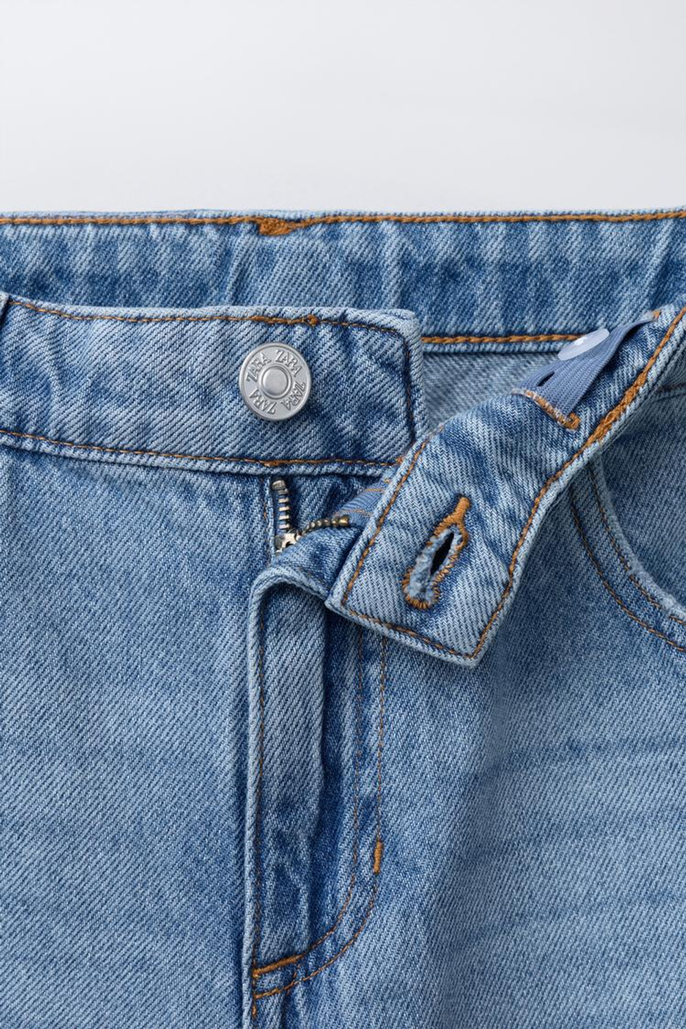 ZARA ДЖИНСЫ СВОБОДНОГО КРОЯ, СИНИЙ