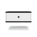 Тумба прикроватная подвесная ROYAL 5300 эко (Мрамор Неро-р.черная)