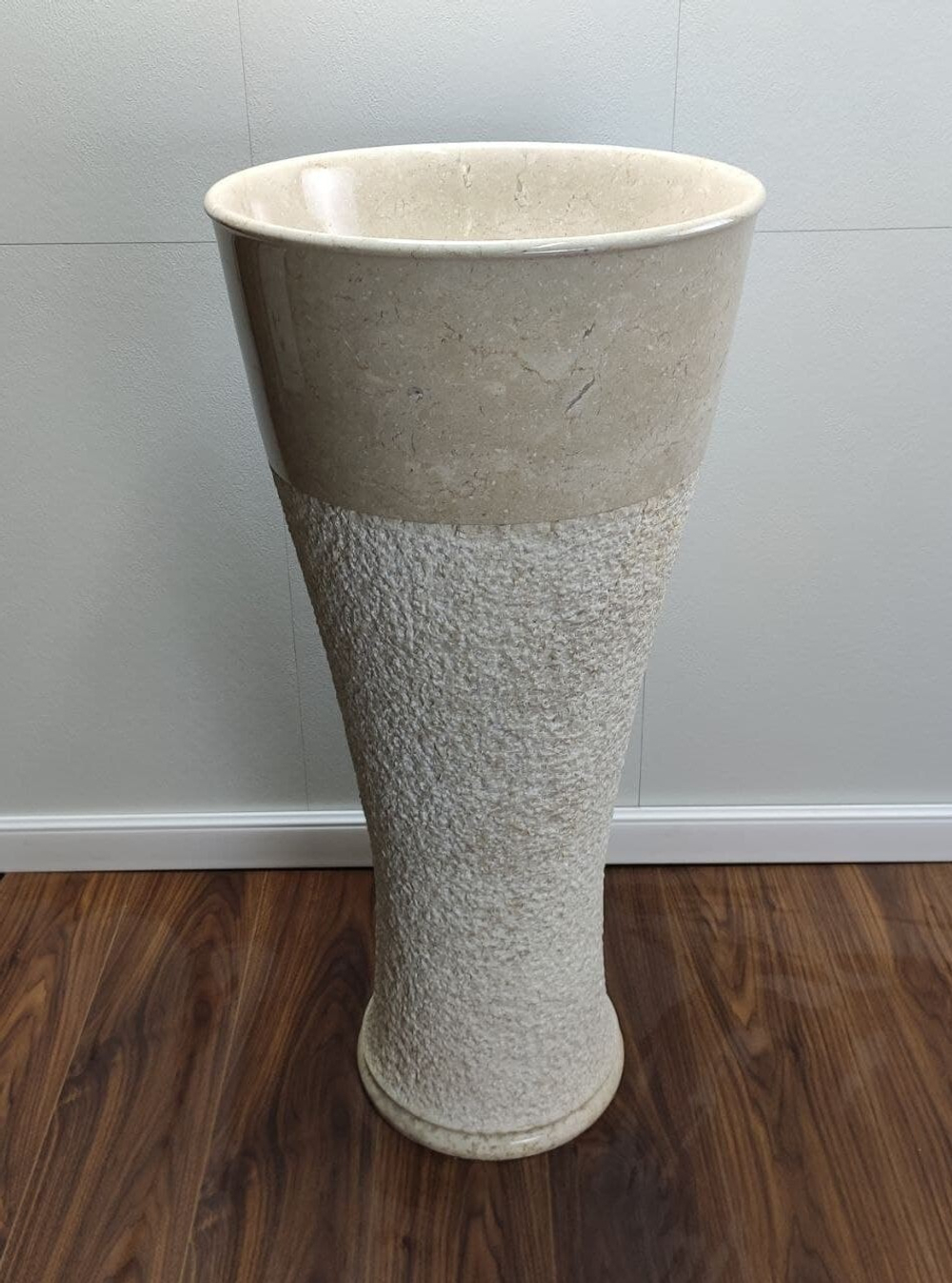 Раковина напольная из мрамора Pedestal Cream/Cream MN-6402