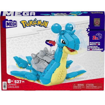 МЕГА Покемон - Лапрас Набор строительных блоков 527 деталей. HKT26 / артикул   HKT26  / GTIN 194735107872