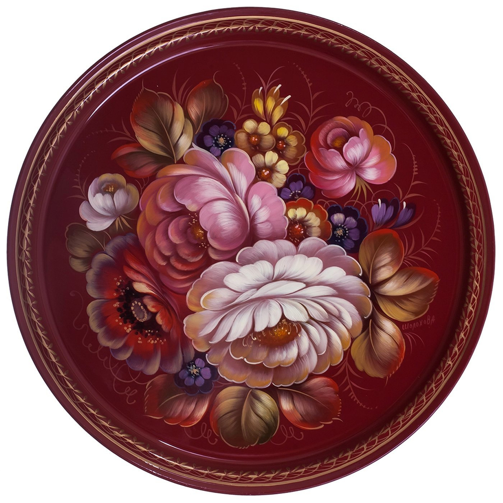 Zhostovo metal tray A9D0709202017