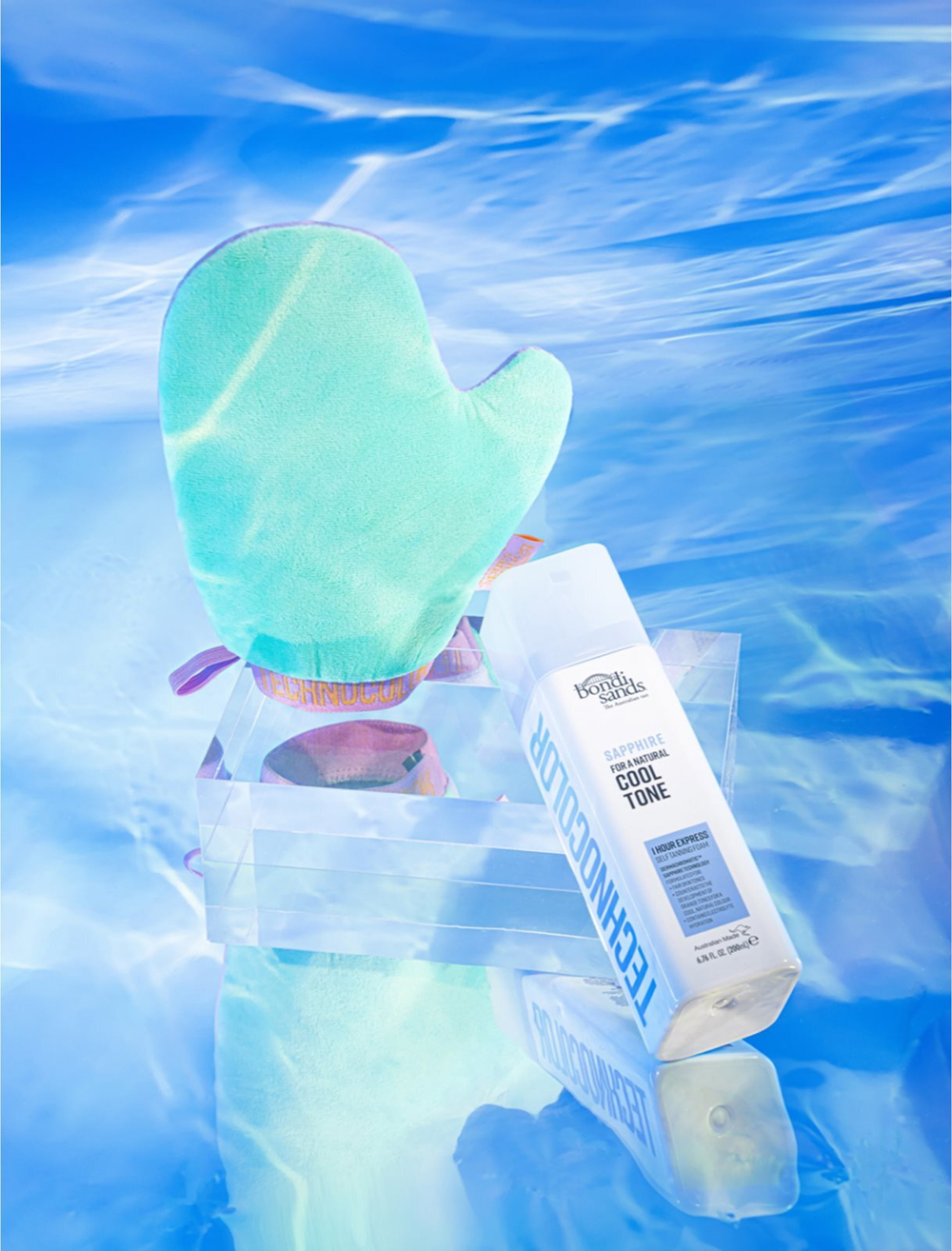 Bondi Sands Technocolor 1 Hour Express Sapphire - пена для автозагара /  Cool Natural 200  ml  / GTIN 810020173772