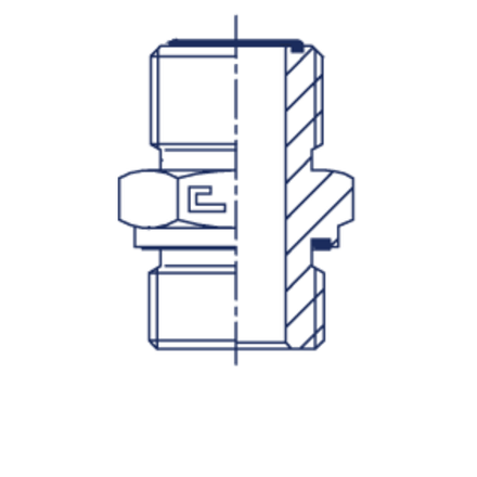 Штуцер FE ORFS 1.11/16" BSP 1"