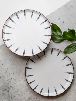 Тарелка с бортиками, Лепесток, диаметр 20,2 см - 6 шт.