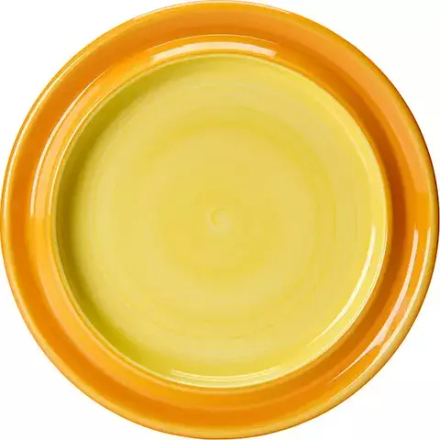 Тарелка «Фридом Йеллоу» мелкая фарфор D=26см белый,желт