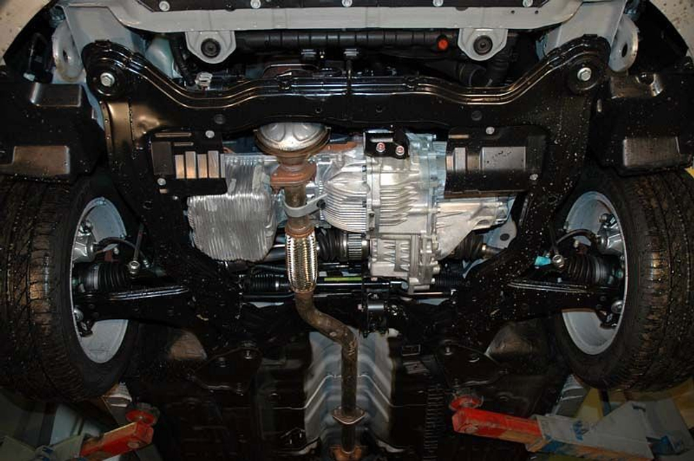 Защита картера и КПП Sheriff для Hyundai Coupe II (GK) 2-ой Рестайлинг 2006-2009 арт.10.1075