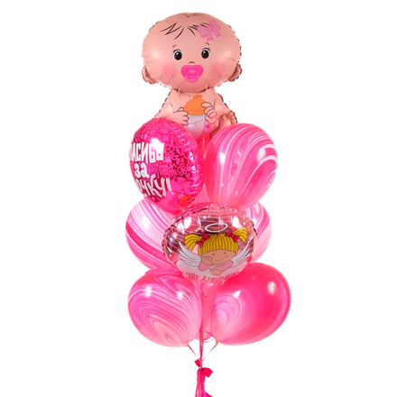 Воздушный сет на выписку девочки