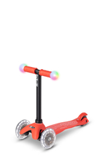 Самокат Micro Mini2Grow Deluxe Magic LED красный