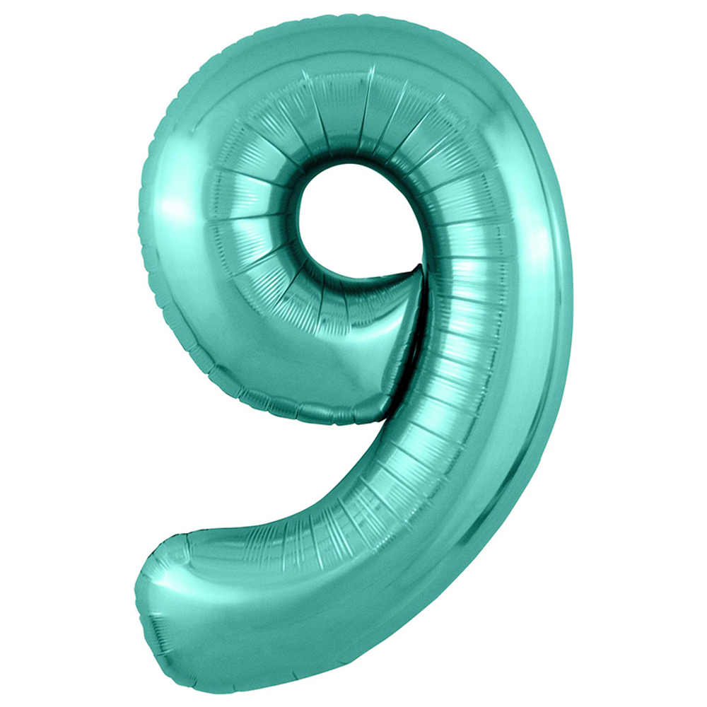 Фольгированная цифра, цвет Бискайский Зеленый 102 см