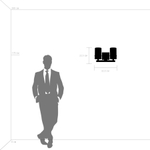 731627 Бра CERO 2х40W E14 ЧЕРНЫЙ/ЗОЛОТО/БЕЛЫЙ