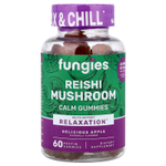 Fungies, жевательные таблетки с грибами рейши, со вкусом яблока, 60 жевательных таблеток с пектином
