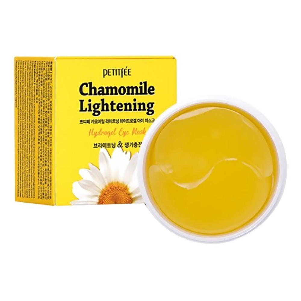 PETITFEE Восстанавливающие патчи для глаз Chamomile Lightening Hydrogel Eye Mask, 60 шт