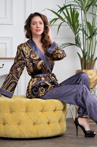 Шелковый комплект Mia-Amore ARMANI GOLD 3426