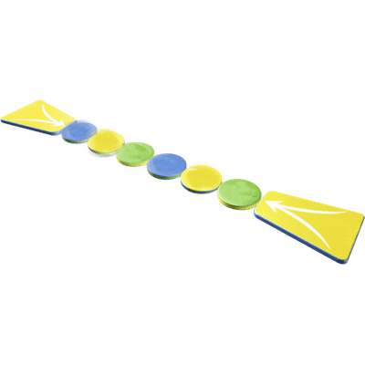 Элемент водного парка «Скользкий мост», 7×2×0,5 м