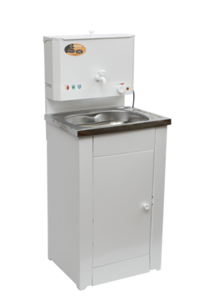 Умывальник дачный "Комфорт" ВИХРЬ с подогревом, нержавейка, белый