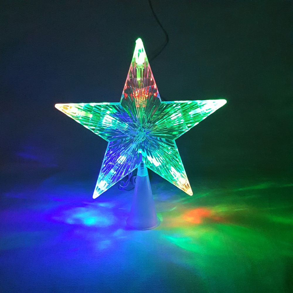 Наконечник на елку электрический B13-STAR16M 22см 16LED,разноцветный