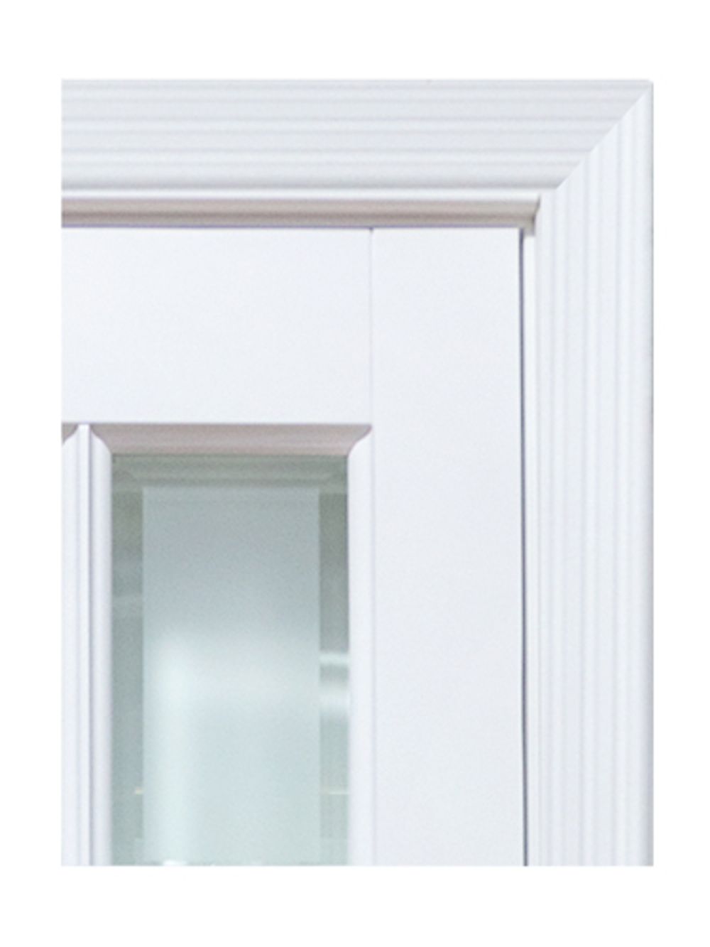 Межкомнатная дверь Прима белый жемчуг со стеклом