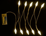 Perfeo гирлянда светодиодная "Капля 2" 10 LED. стекло, 1,5м, 2хАА
