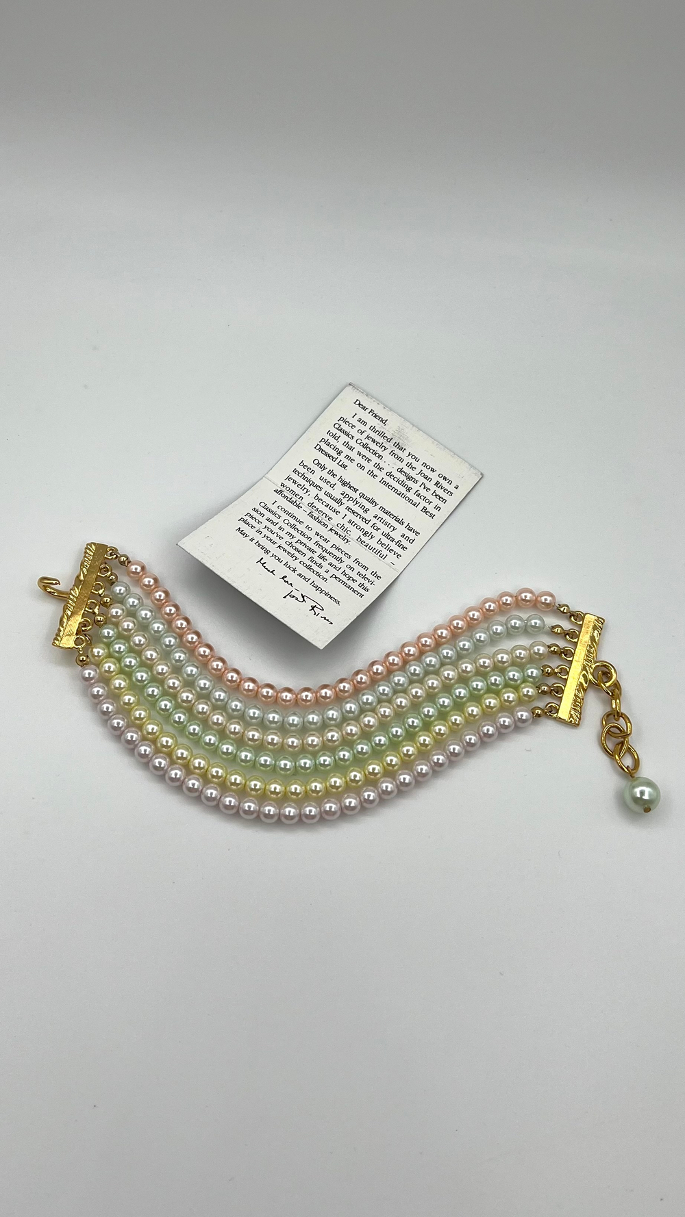 Браслет с разноцветными бусинами Joan Rivers