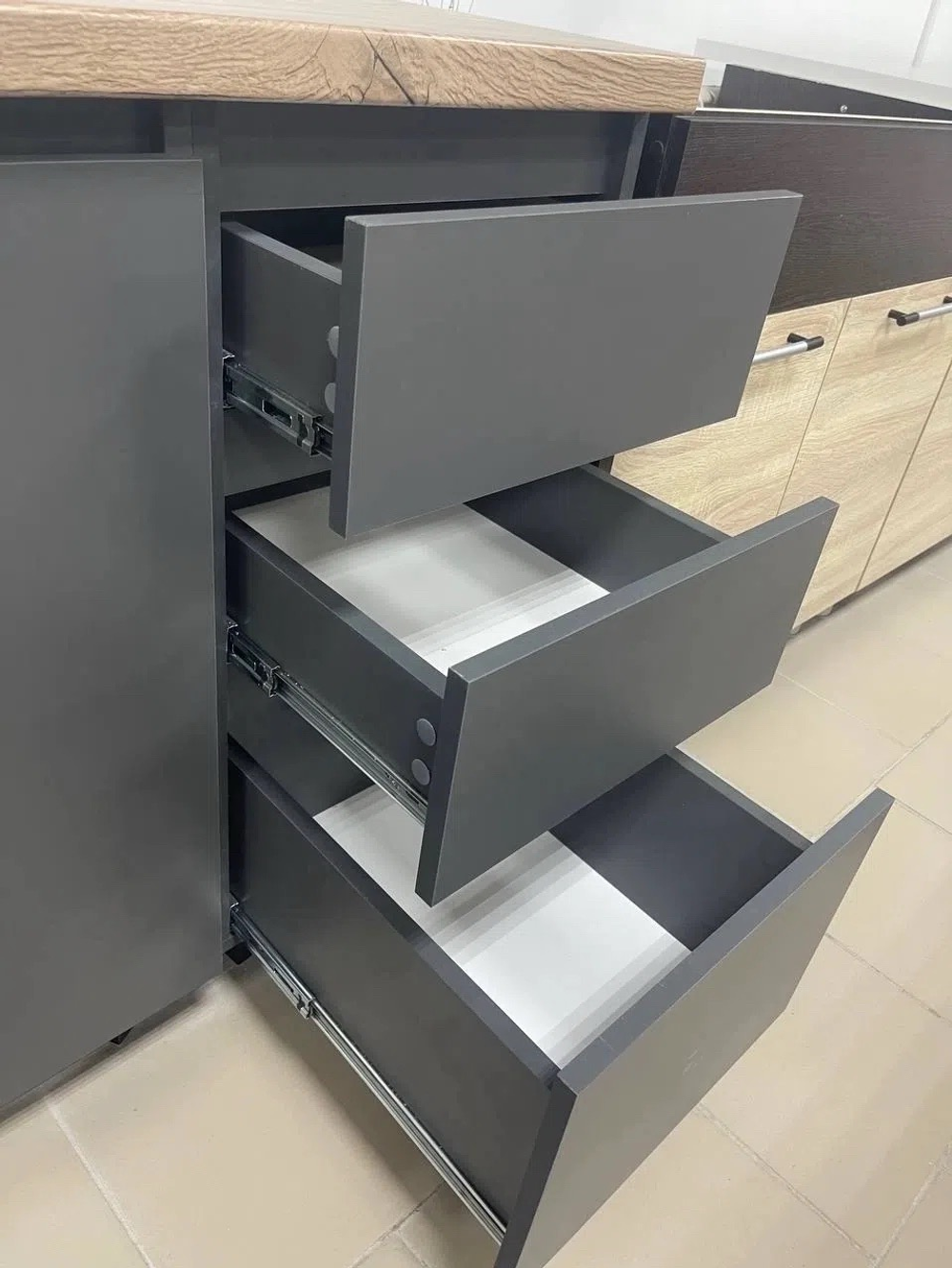 Кухня Честер 2,0 м графит
