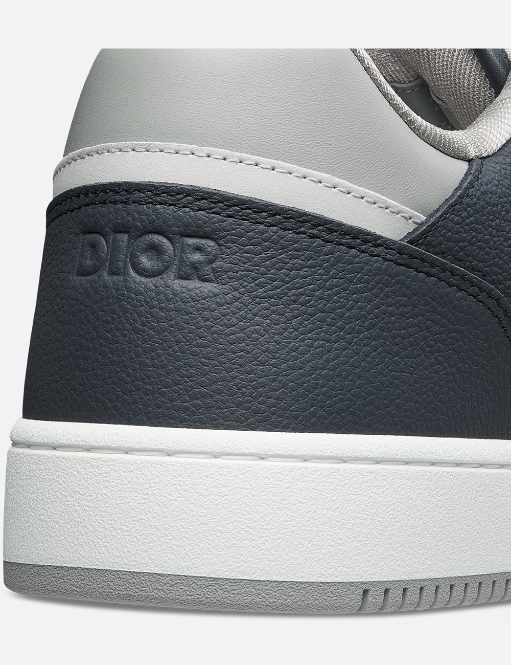 Кроссовки Dior B27 Uptown Low-Top Sneaker "Navy Blue, Dior Gray and White Grained Calfskin with Dior Gray Dior Gravity Leather"