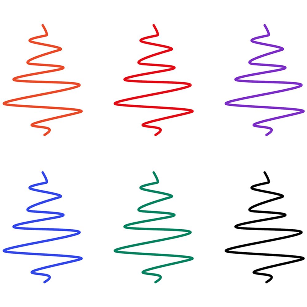 Набор шариковых ручек 6цв. Спейс, 1мм