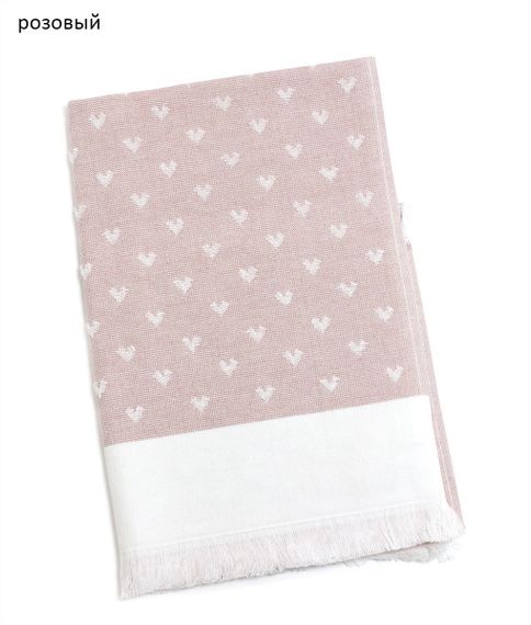 Полотенце облегченное HEARTS жаккард TIVOLYO HOME Турция