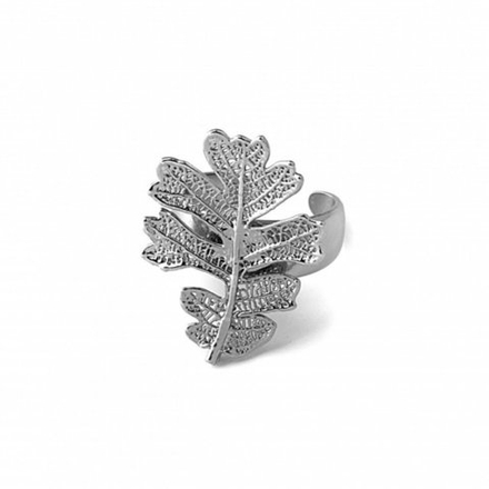 Кольцо с листьями Ester Bijoux Дуб LF83R- S BW
