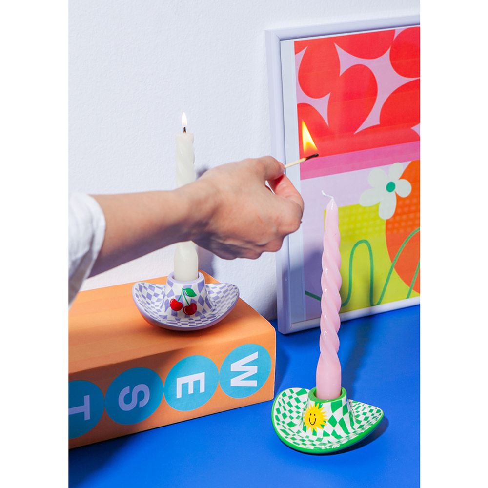 Подсвечник Rodeo, Cowboy Hat, 4 см, зелёный