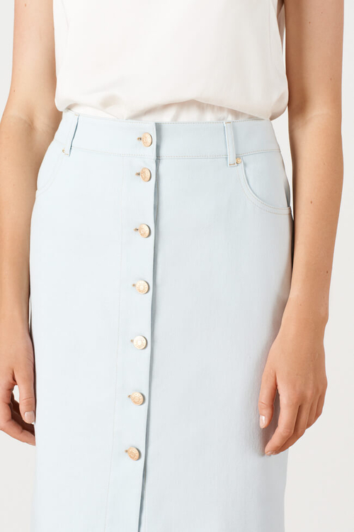 4883 Юбка женская (светло-голубой джинс)