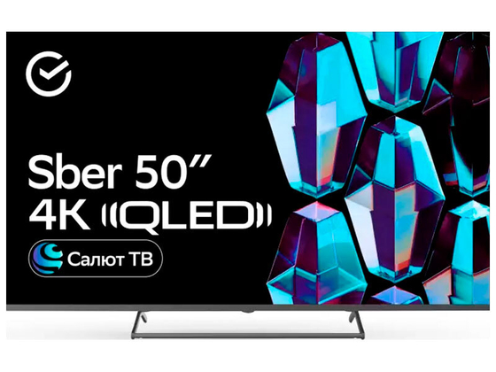Sber SDX-55UQ5231(UHD Smart,Салют ТВ,metal frameless) Телевизор QLED