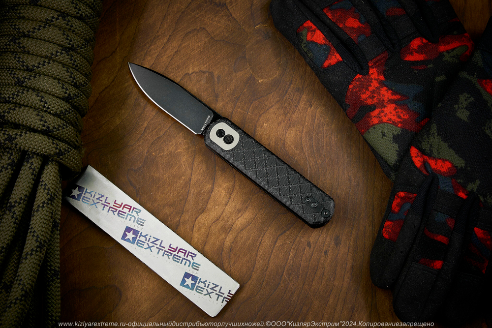 Нож Vosteed Corgi сталь 14C28N Black Stonewash рукоять Black Micarta-Frag
