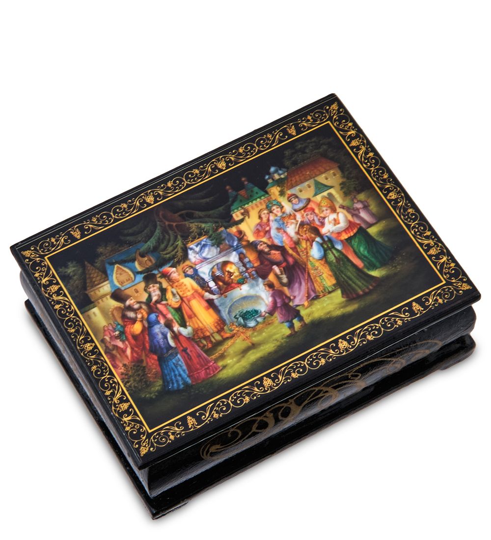 Народные промыслы ШК-11/13-J Шкатулка в технике декупаж (8х10х4)