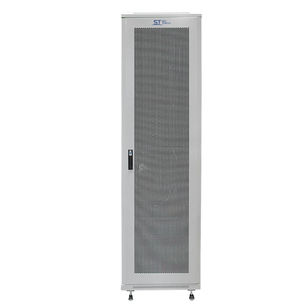 Шкаф телекоммуникационный настенный ST-NCP600/600-42U01 (СЕРЫЙ) С ПОЛКАМИ