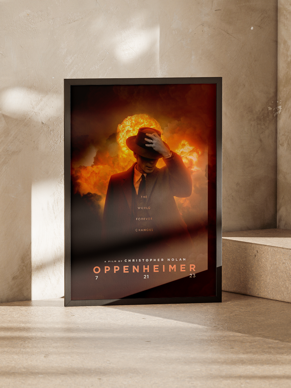 Постер плакат Надевает Шляпу Oppenheimer Оппенгеймер