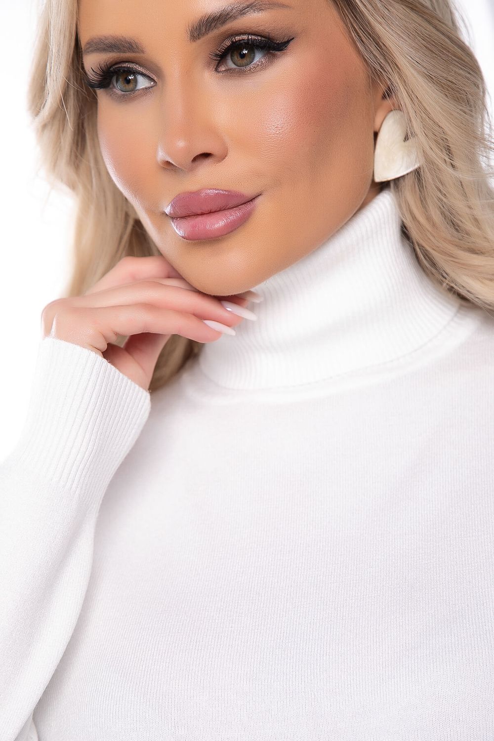 Водолазка Зимняя история (белая) Б14520-20М LT Collection