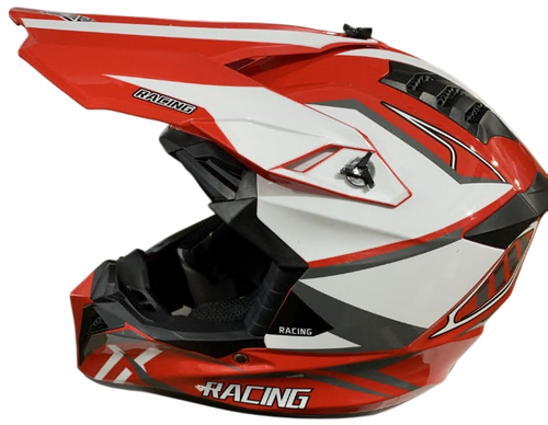 Шлем кроссовый MOTAX глянцево-красный-белый (G11) L (59-60)