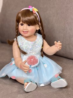 Кукла Реборн виниловая 55см в пакете (FA-041)