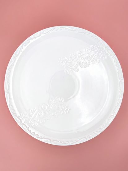 Блюдо круглое на ножке 30,5х9,5 см. "Орнамент"