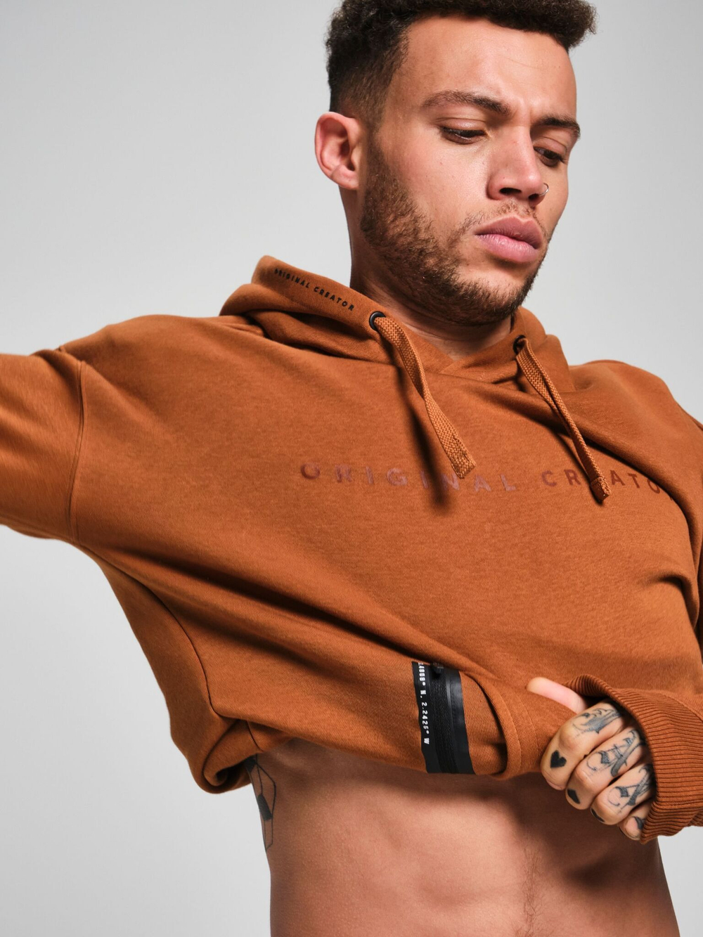 Худи мужское ORIGINAL CREATOR OVERHEAD HOODIE, Коричневый