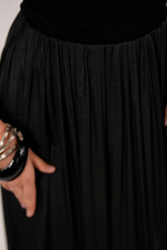 Юбка из модала со складками в миди длине