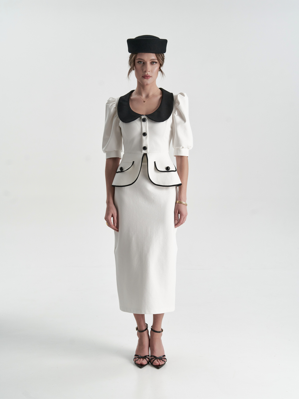 Юбка "Жена президента" в белом оттенке