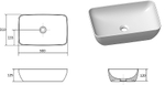 Раковина Ravak UNI SLIM XJX03150000 черный