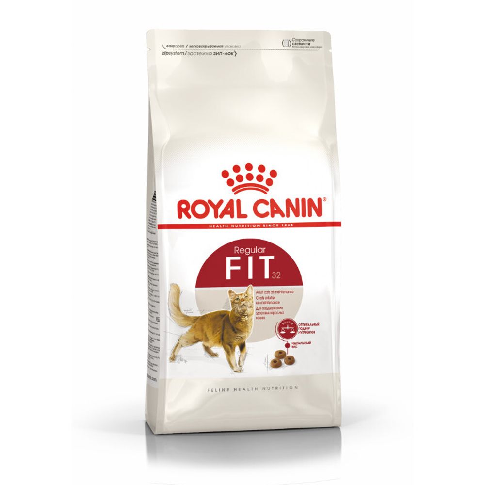 Royal Canin Fit 32 Корм сухой сбалансированный для взрослых умеренно активных кошек  0,4 кг