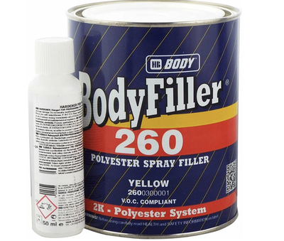 BODY 260 Шпатлевка жидкая 2К (1.65 кг/ 1 л)