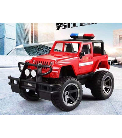 Радиоуправляемый джип Double Eagle пожарная охрана 1:12 2.4G